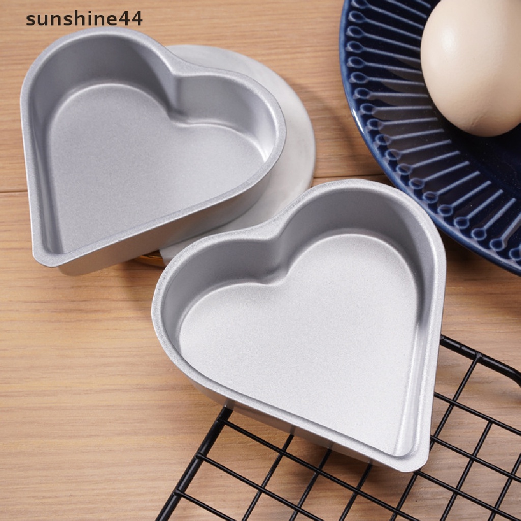 Sunshine Loyang Kue Berbentuk Hati Loyang Kue Tray Non-Stick DIY Loyang Kue Mini Baking Pan Cake ID