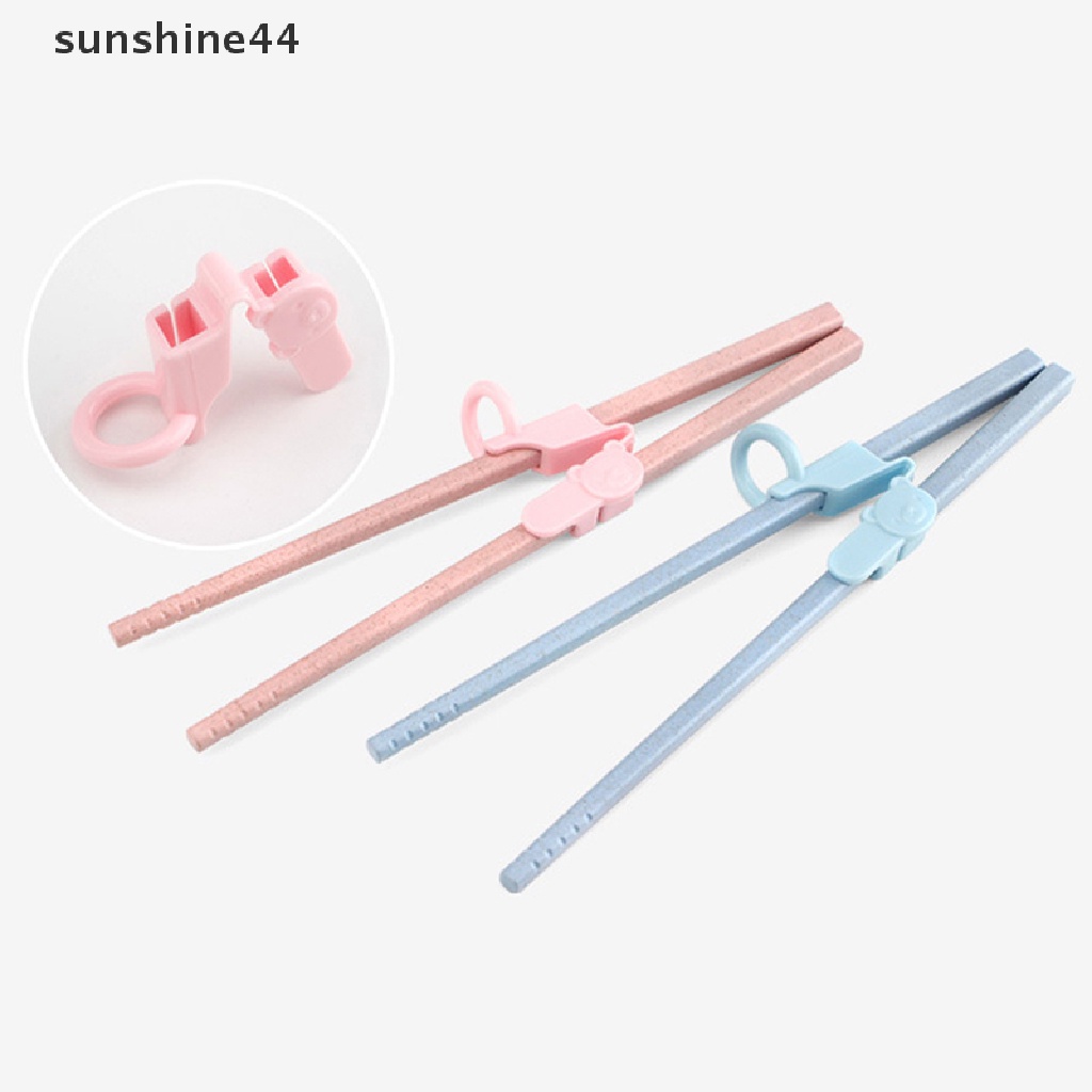 Sunshine 3Pcs/Set Sumpit Latihan Belajar Beruang Untuk Anak Children Chop Helper ID