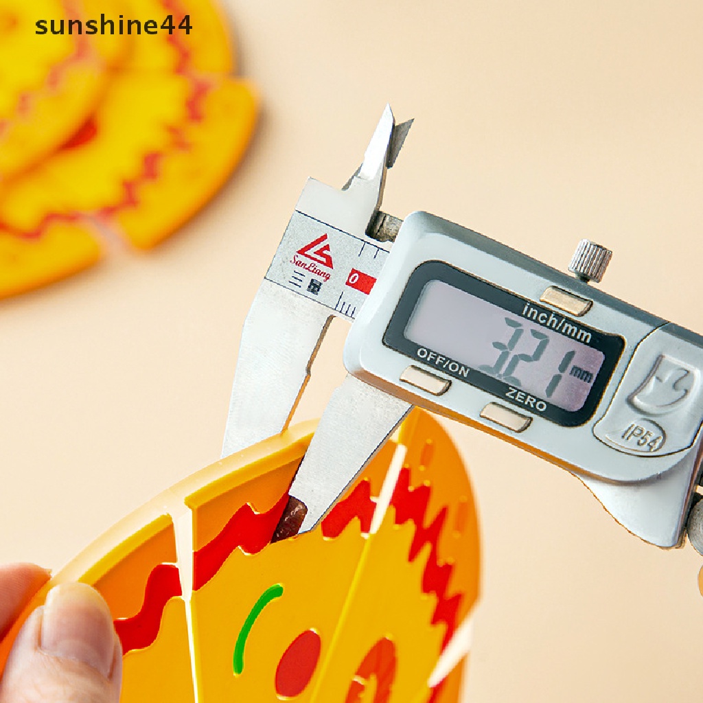 Sunshine Pizza Hot Pot Holder Anti-Slip Cup Coaster Mangkok Alas Peralatan Makan Tahan Panas Pad ID