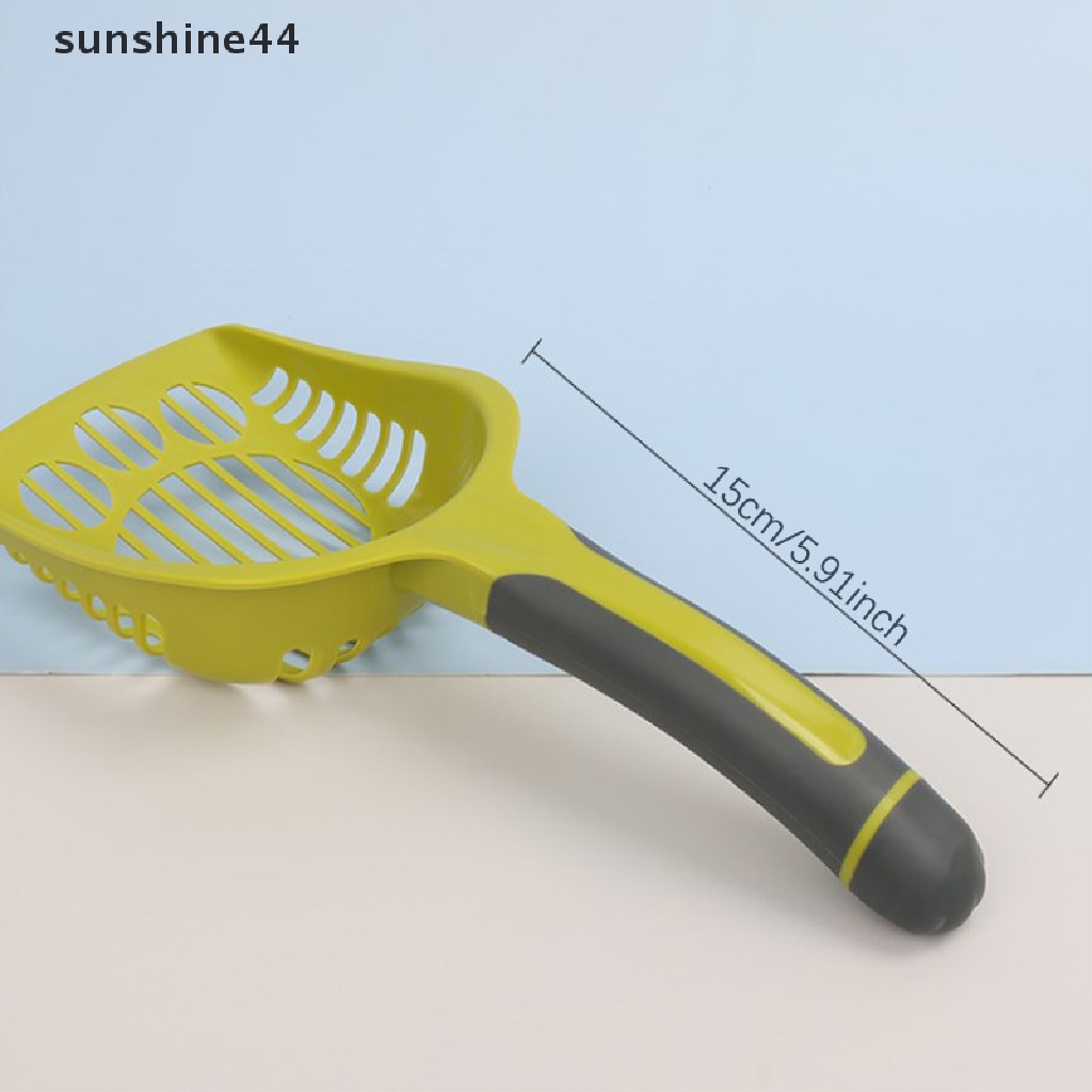 Sunshine Sekop Kotoran Kucing Mode Permen Warna Pets Litter Scoopers Pet Cleanning Alat Sendok Plastik Cats Stool Scooper Perlengkapan Kebersihan ID