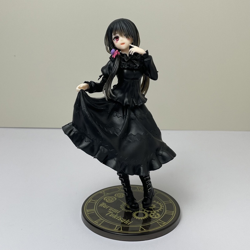 20cm DATE ALIVE IV Anime Figure Kawaii Tokisaki Kurumi Action Figure Gaun Hitam Model Koleksi Gadis Cantik Mainan Boneka