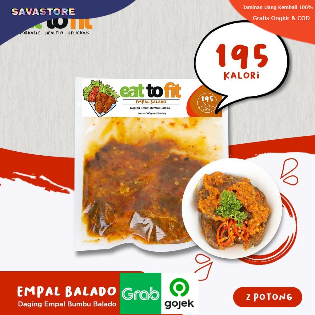 EMPAL BALADO FROZEN FOOD MAKANAN SEHAT EAT TO FIT - 100 gr