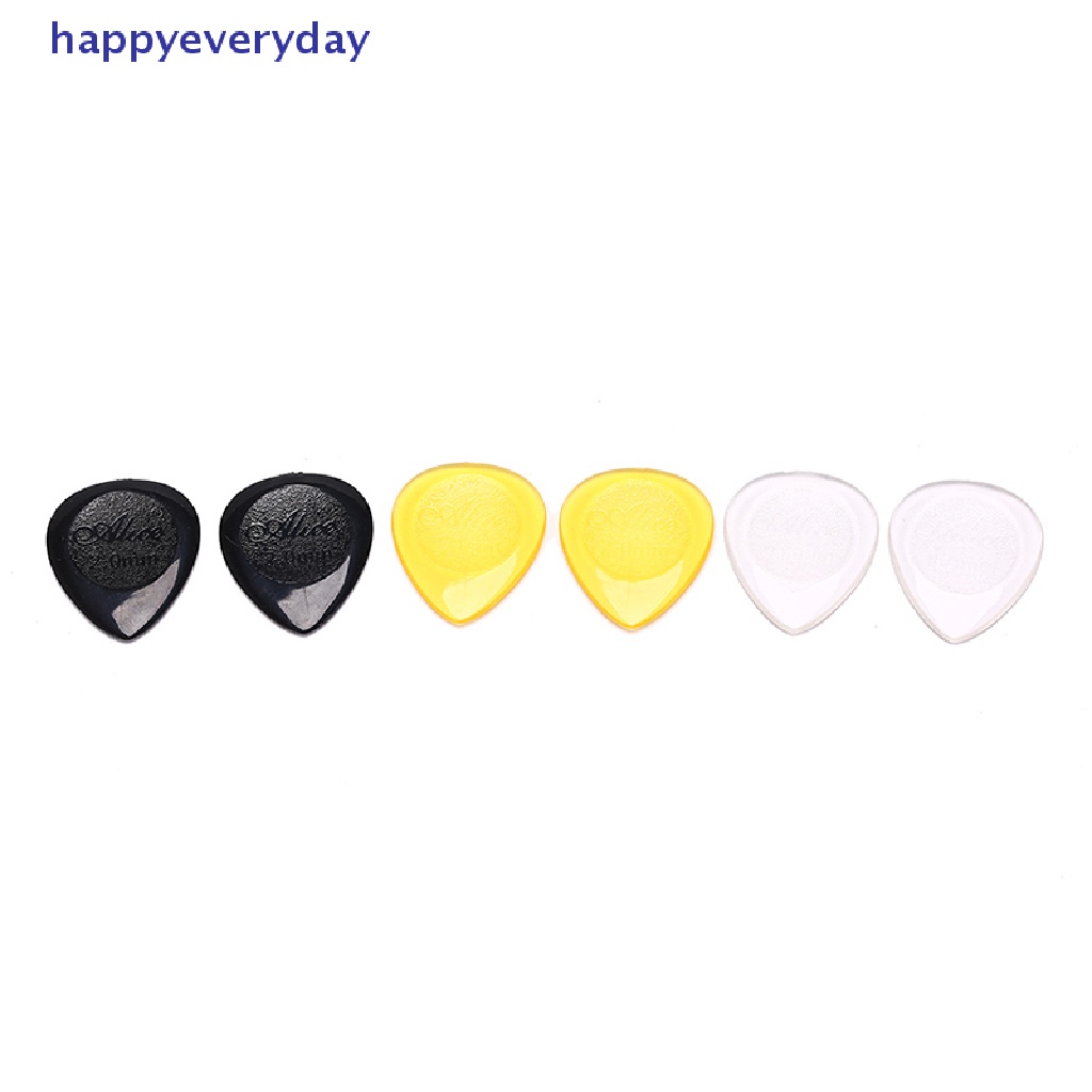 [happy] 6pcs Pick Gitar Tahan Lama Untuk Gitar Elektrik Akustik bass clear plectrum [ID]