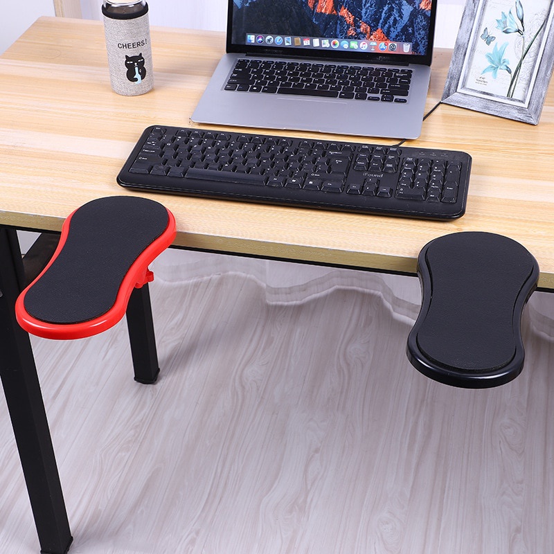 Armrest Pad Desk Computer Table Support Mouse Arm Wrist Rest Desktop Extension Tangan Bahu Melindungi Papan Yang Dapat Dipasang Mousepad