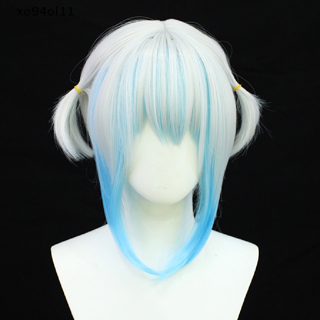 Xo 1Pc VTuber Hololive Gawr Gura Cosplay Wig Hololive Inggris Cosplay Rambut 35cm OL