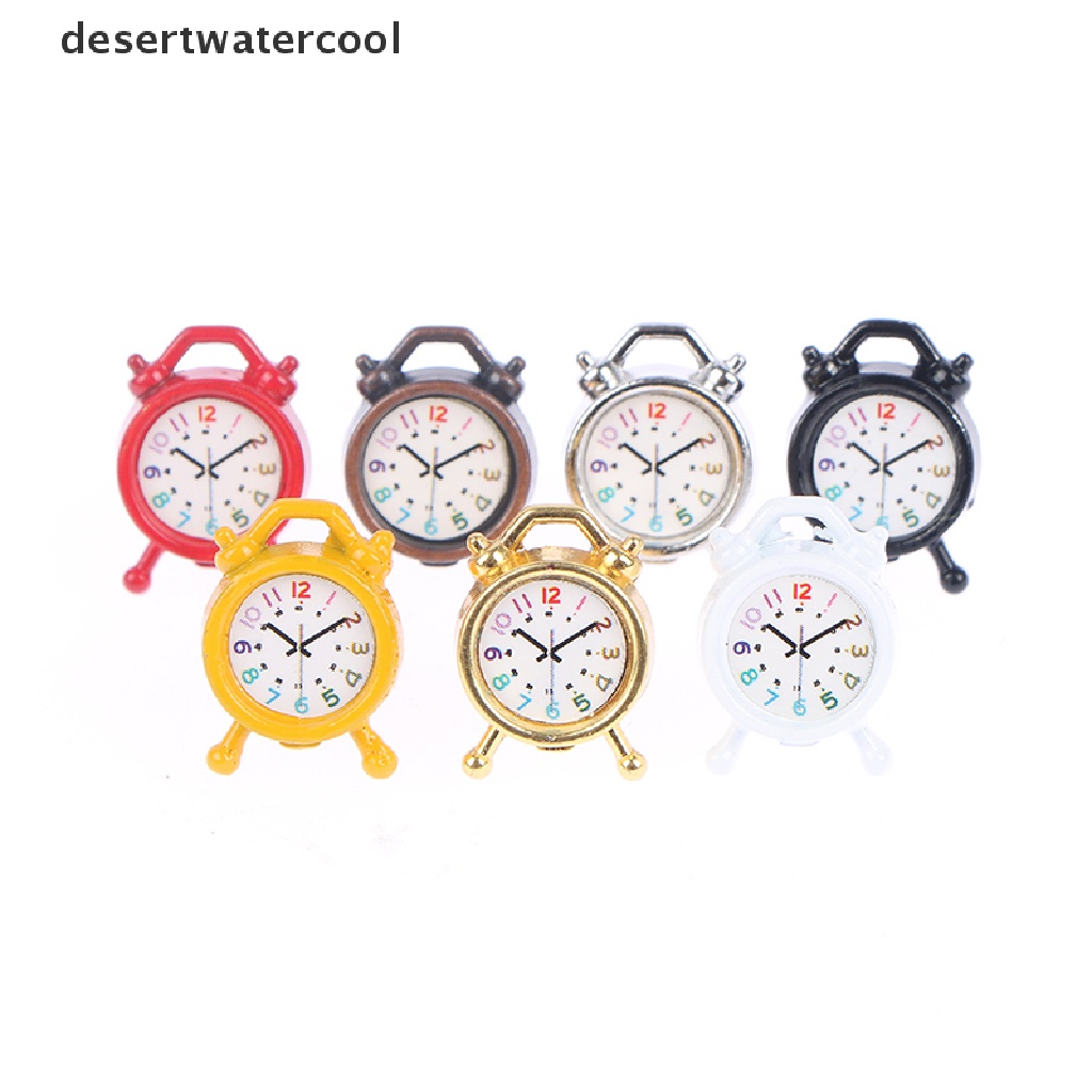 Deid Jam Weker Mini1: 12rumah Boneka Miniatur Jam Weker Model Boneka Dekorasi Rumah Mainan Martijn