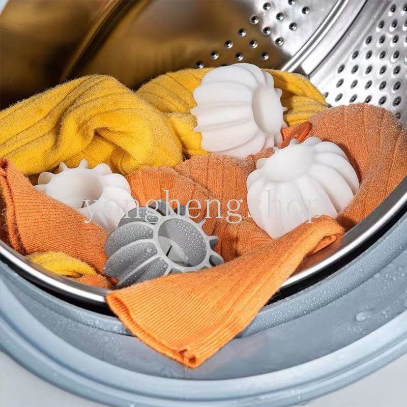 1/4pcs Reusable Silicone Laundry Ball Drum Mesin Cuci Pakaian Anti Berliku Bola Pencuci Anti Kusut Laundry Ball Aksesoris Kamar Mandi