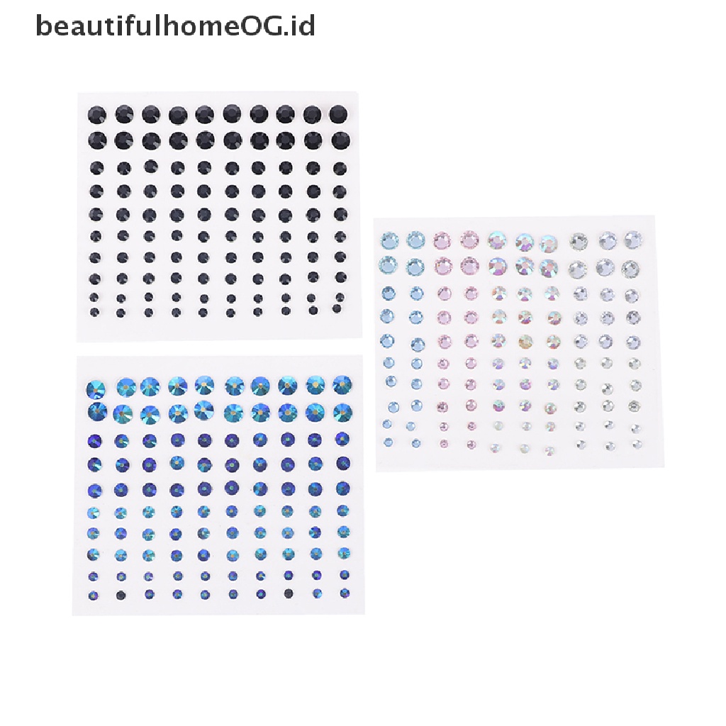 // Beauty// Face Eyeshadow Diamonds Stickers Self Adhesive Body Dekorasi Tato Temporer **