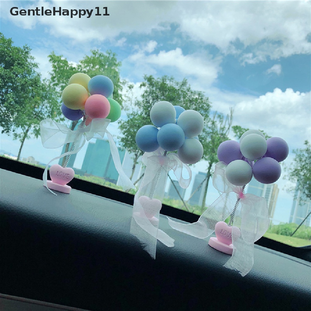 Gentlehappy Ornamen Mobil Nodding Balon Dekorasi Dashboard Mobil Musim Semi Goyang Kepala Mainan id