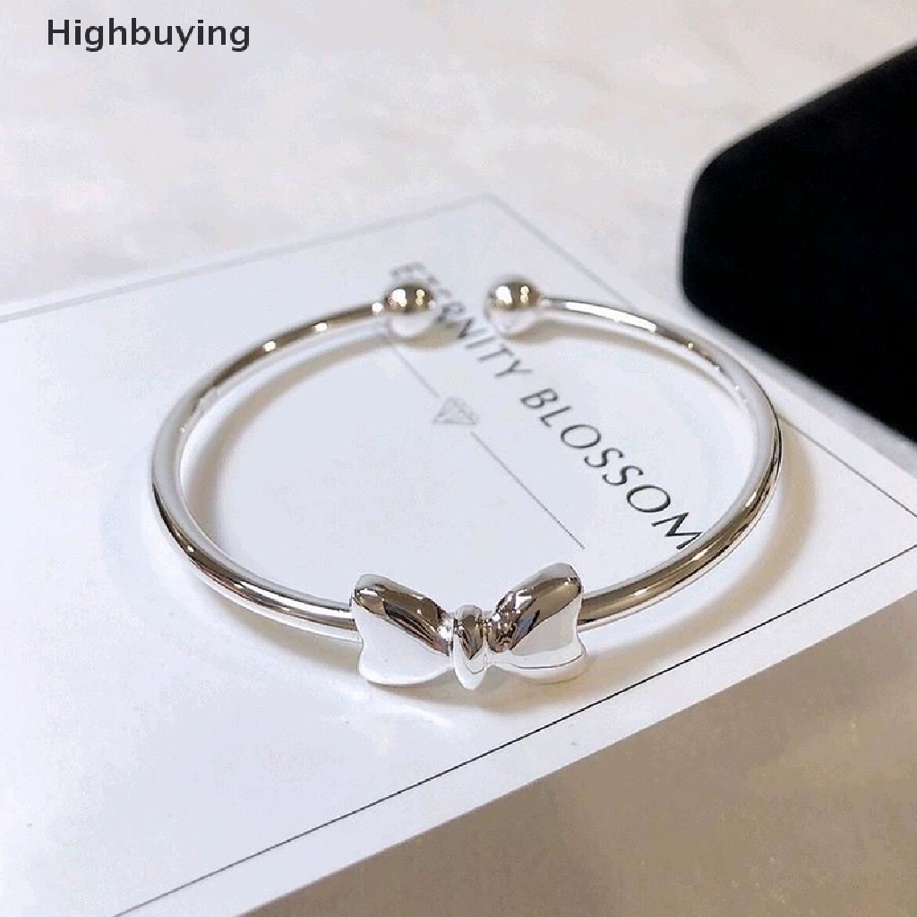 Hbid Adjustable Ikatan Simpul Perak Cuff Gelang Warna Silver Liontin Gelang Untuk Wanita Pembukaan Yang Dapat Disesuaikan Bangle Charm Fashion Pesta Perhiasan Glory