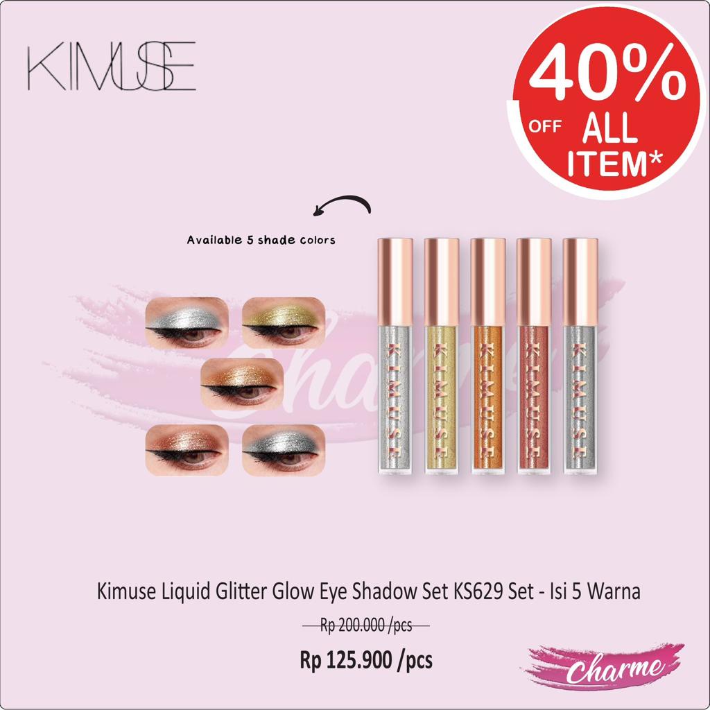 (READY &amp; ORI) Kimuse Liquid Glitter Glow Eye Shadow Set KS629 Set