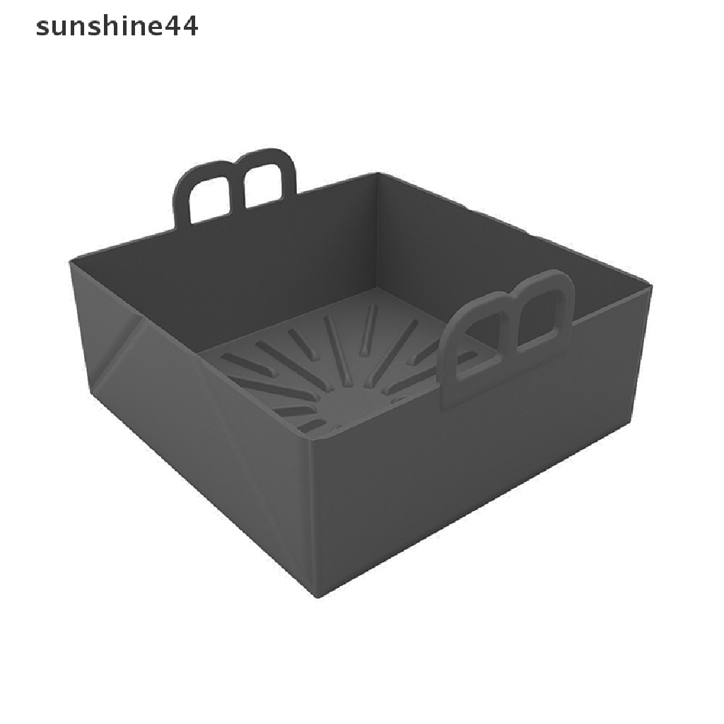 Sunshine Air Fryer Silicone Pot Square, Keranjang Silikon Penggoreng Udara Reusable Untuk 5QT ID