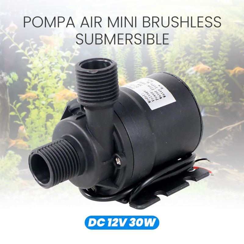 Pompa Pendorong Tekanan Air Shower Booster Drat 1/2 Kencang Semburan Air 30W 1000L /h DC 12V Water Heater Pompa Celup Waterproof Pompa Air Brushless Submersible Aquarium DC 12 V 30 W 1000 Liter Termurah Terbaik Murah Supplier Distributor