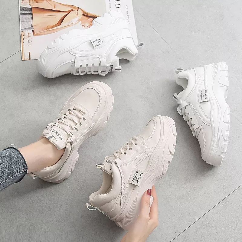 Sepatu Sneakers Chungky Wanita Sneakers Kasual Fashion Terbaru RUFINE