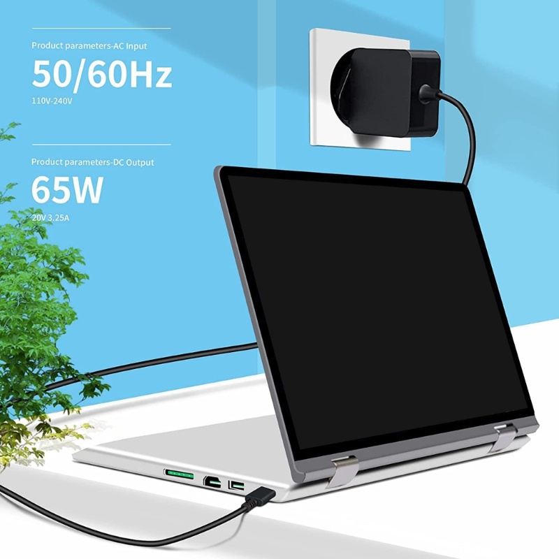 Adaptor Power Laptop zzz Type-C USB-C Untuk Notebook PD3 0cepat Cahrging Universal