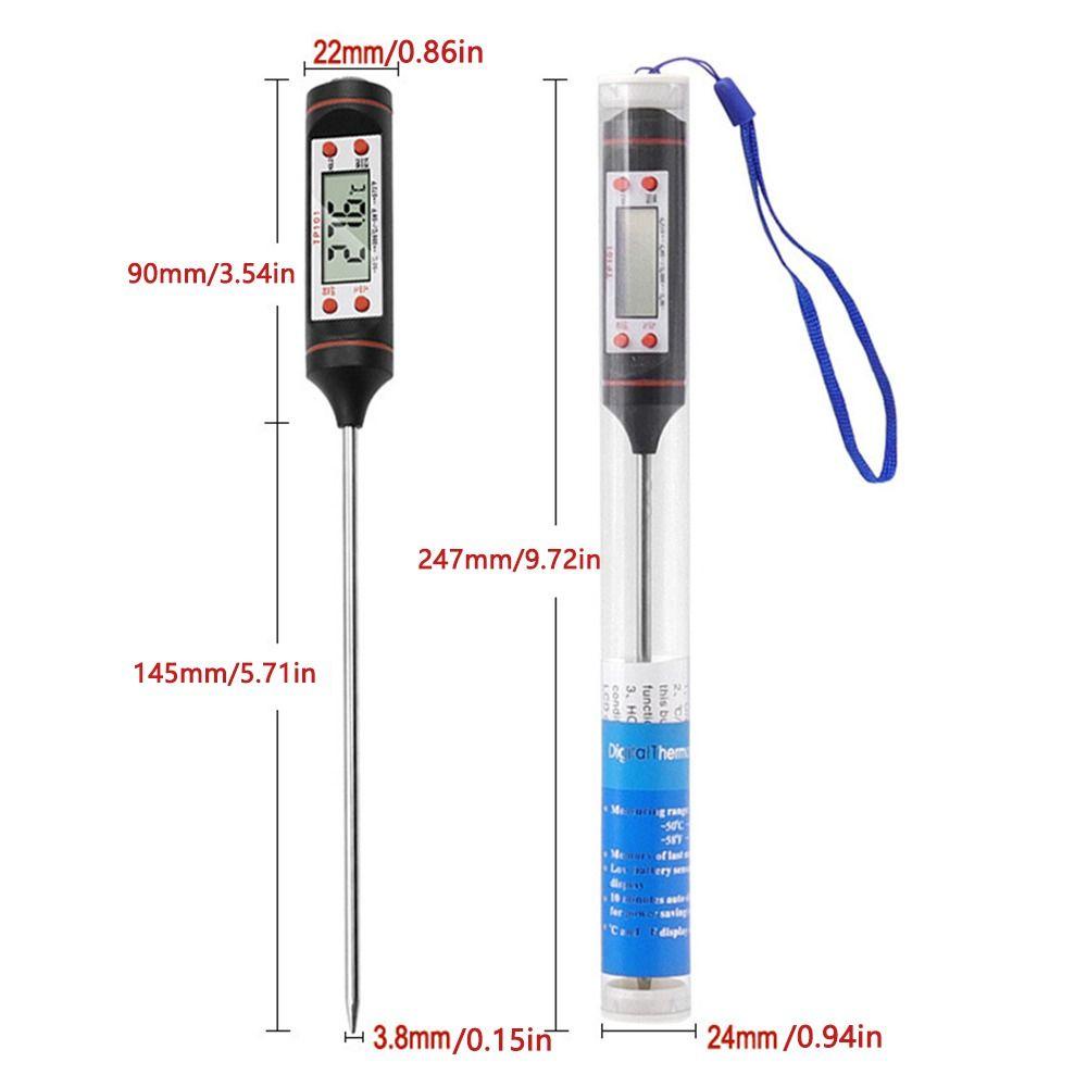 Lanfy Termometer Minyak Dapur Elektronik Untuk Dapur Panggang Kue Suhu Jarum Membaca Instan Barbekyu Memasak Makanan Thermometer