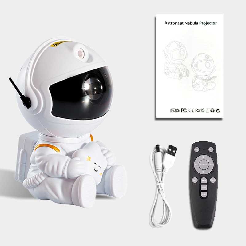 CHUBAN Lampu Proyektor Bintang Astronaut Galaxy Model Hold Star HR-F2 ( Mughnii )