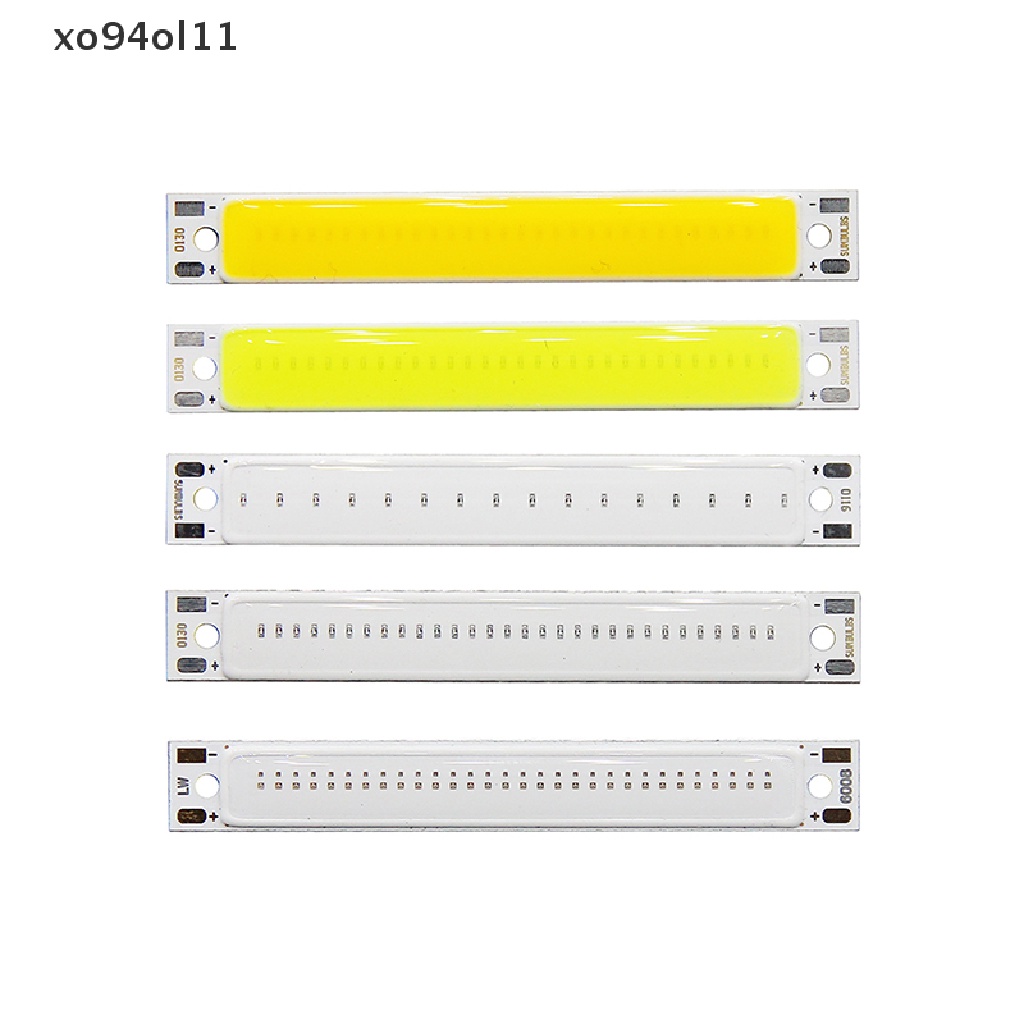 Xo Hot sale 3V 3.7V DC 60mm 8mm LED COB Strip 3W Hangat Dingin Putih Biru Merah COB LED Sumber Cahaya Untuk DIY Sepeda Kerja Lampu OL