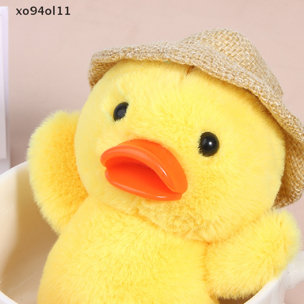 Xo 14 cm Duck Keychain Straw hat Ducks Boneka Bebek Liontin Boneka Mainan Empuk OL