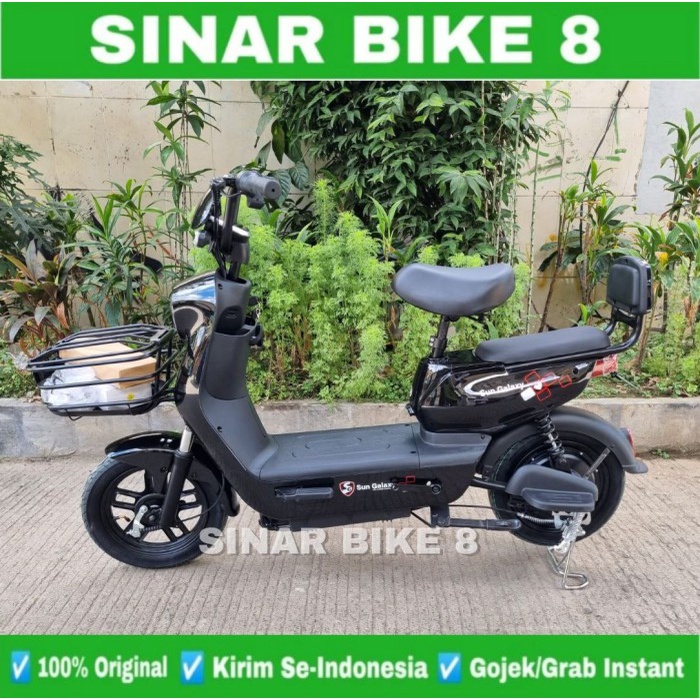 Sepeda Listrik Sun Galaxy A1 Electric E Bike 350 Watt - Desain Futuristik