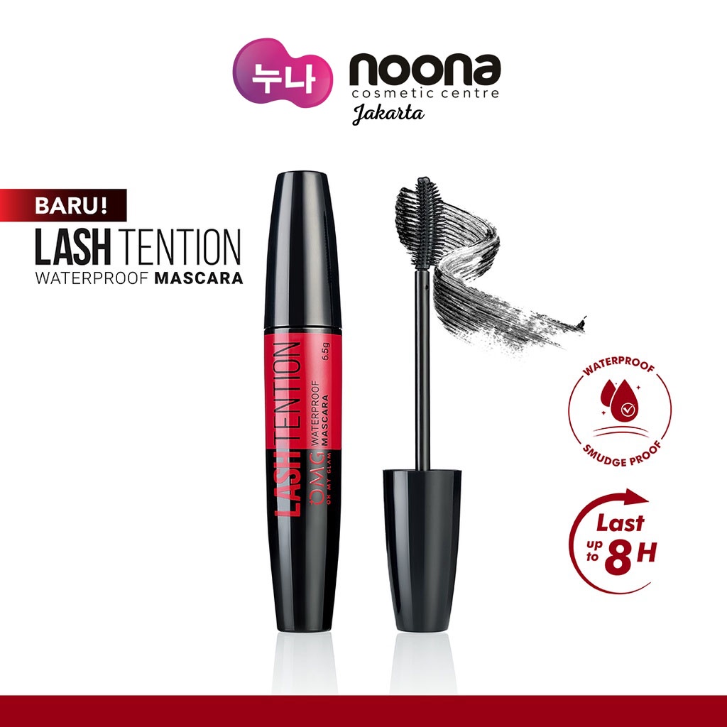 OMG OH MY GLAM LASH TENTION WATERPROOF MASCARA 6.5GR