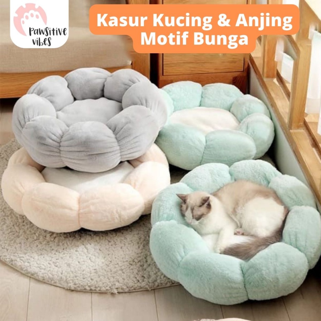 Kasur Kucing Bunga - Kasur AnjingBunga - Tempat Tidur Kucing - Kasur Kucing - Tempat Tidur Kucing