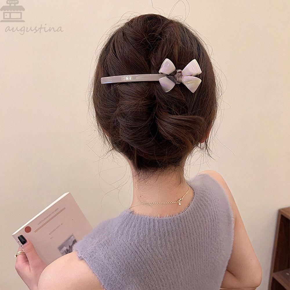 Agustina Jepit Rambut Asetat Untuk Gadis Sederhana Fashion Hairgrips Kreatif Jepit Baru Bulang Tipis Jepit Rambut Korea Jepit
