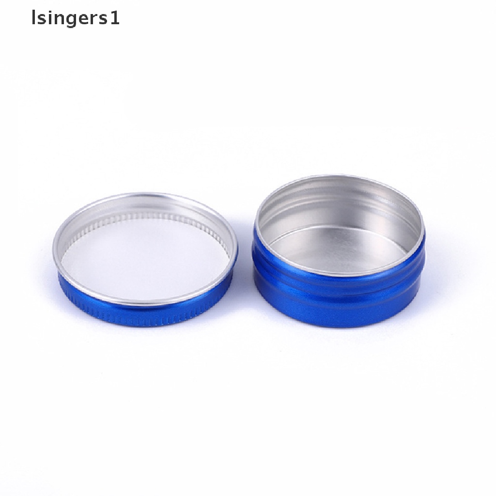 [lsingers1] 10pcs Toples Kaleng Aluminium 15ML Untuk Cream Balm Kuku Wadah Kosmetik Kotak Butik