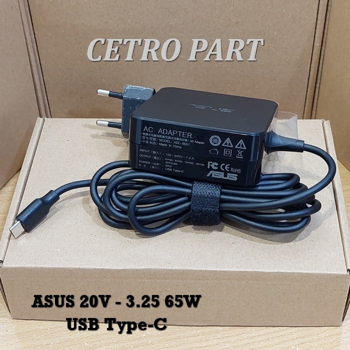 Adaptor Charger Asus UX425J UX425JA 65W USB Type-C 20V-3.25A -NEW