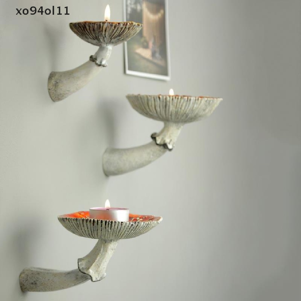 Xo Rak Gantung Jamur Resin Dinding Floag Shelves Amanita Bentuk Jamur Decor OL