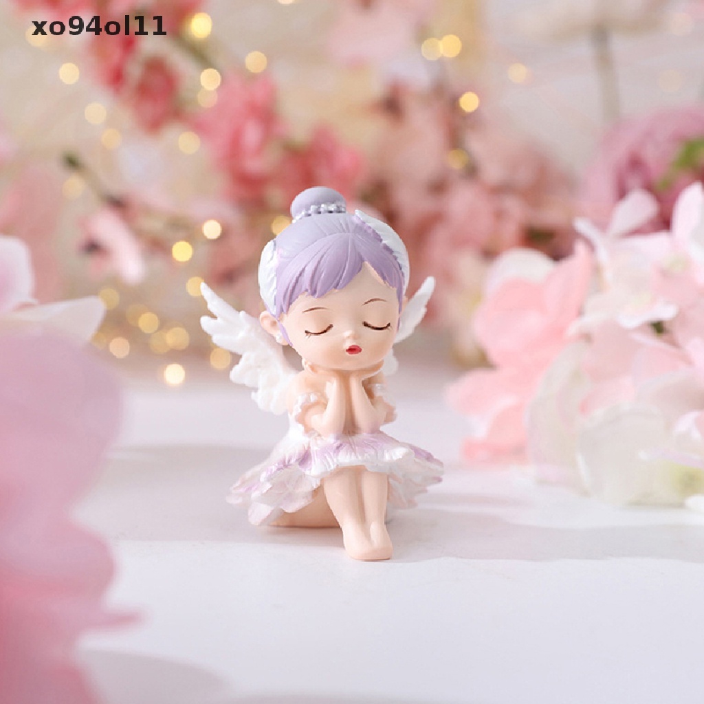 Xo Mini Cute Cake Topper Balet Girl Figure Vinyl Patung Cewek Ekspresi Hidup OL