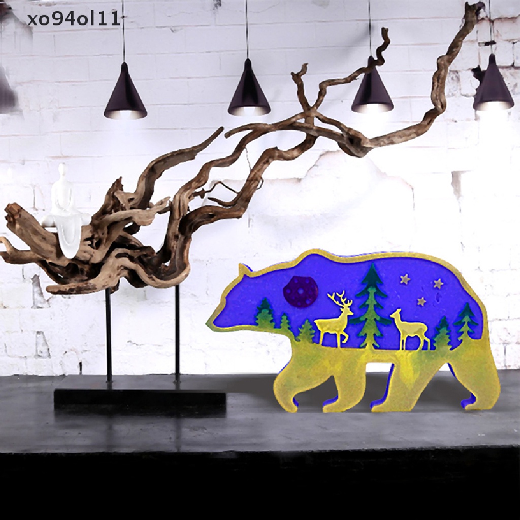 Xo Leopard Kuda Dekorasi Meja Epoxy Resin Cetakan DIY Melompat Leopard Patung Hiasan Meja Cetakan Silikon Hadiah Yang Sempurna Untuk Hewan Ornamen Kekasih OL