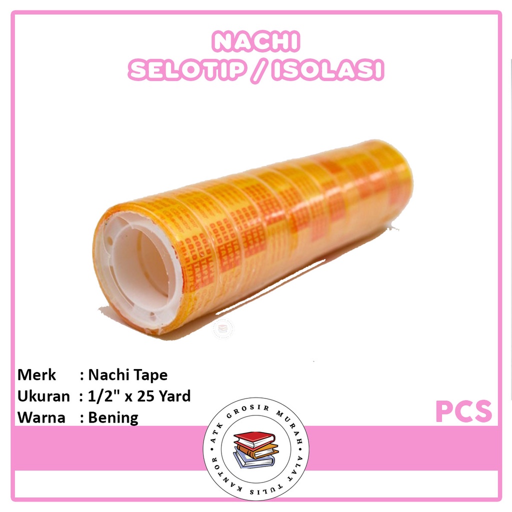 

NACHI - Selotip Kecil 1/2" x 25 Yard - Roll