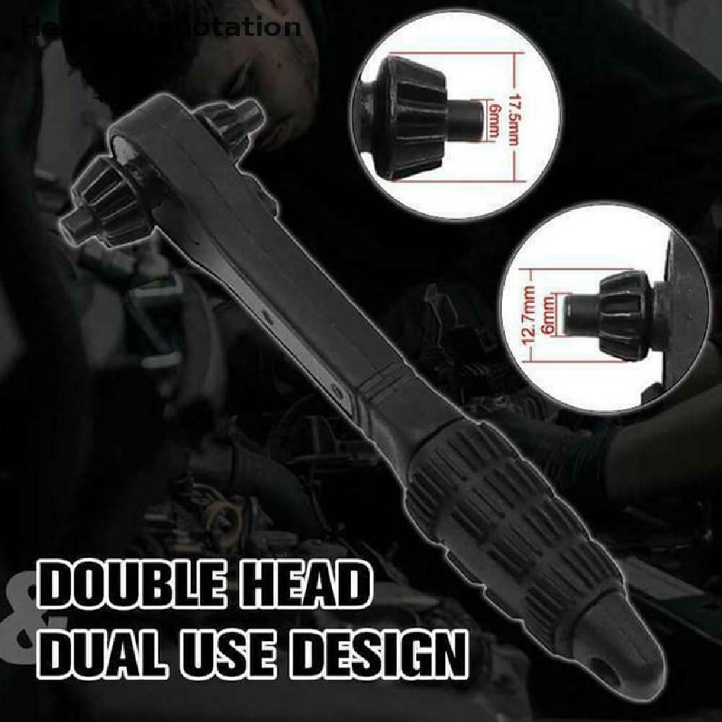 [HeavenDenotation] 2in1 Drill Chuck Ratchet Spanner Dua Arah Ratchet Cepat Dua Ujung HDV