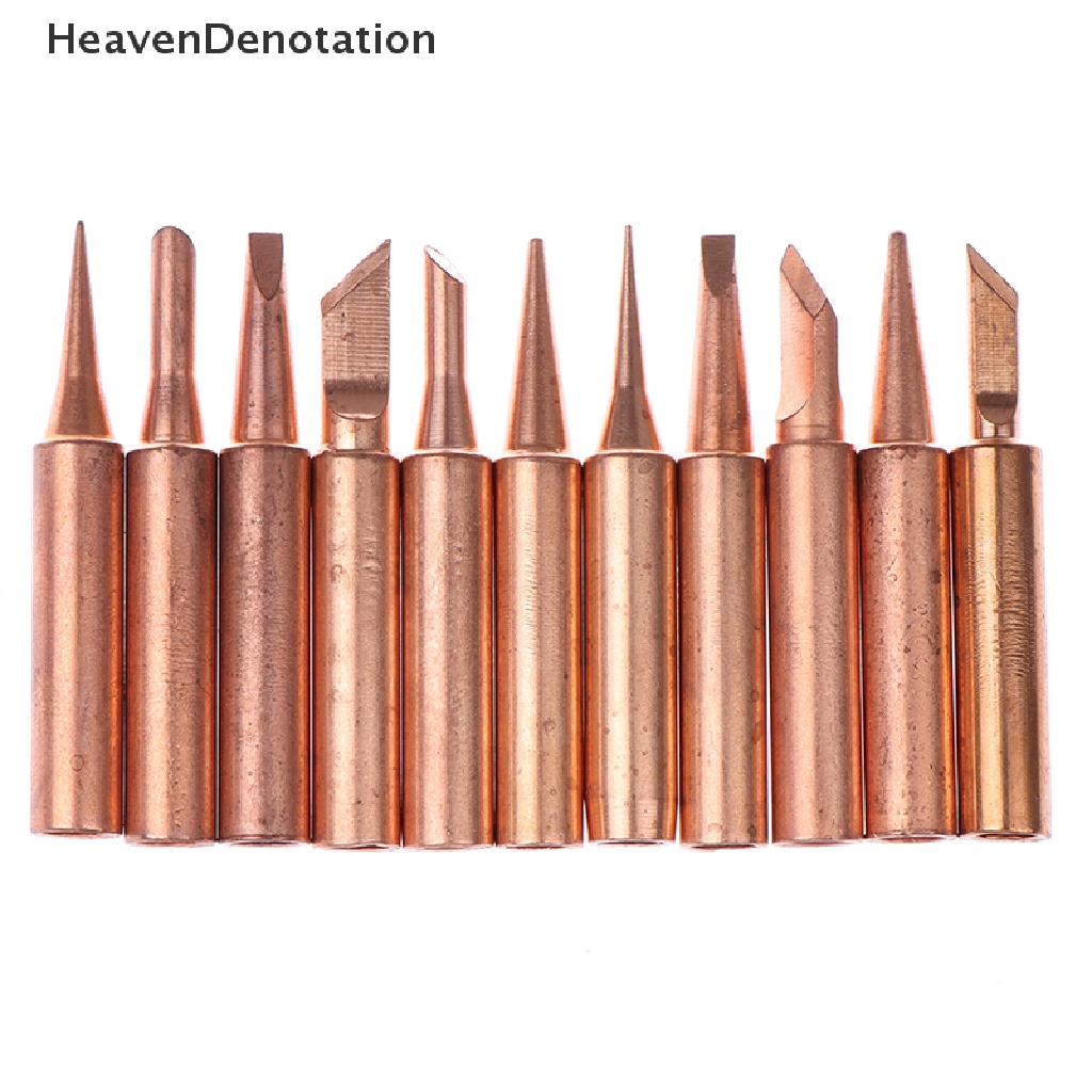 [HeavenDenotation] 5/6pcs Tembaga Murni 900M-T Solder Ujung Besi Bebas Timah Solder Tip Las Kepala  Hdv