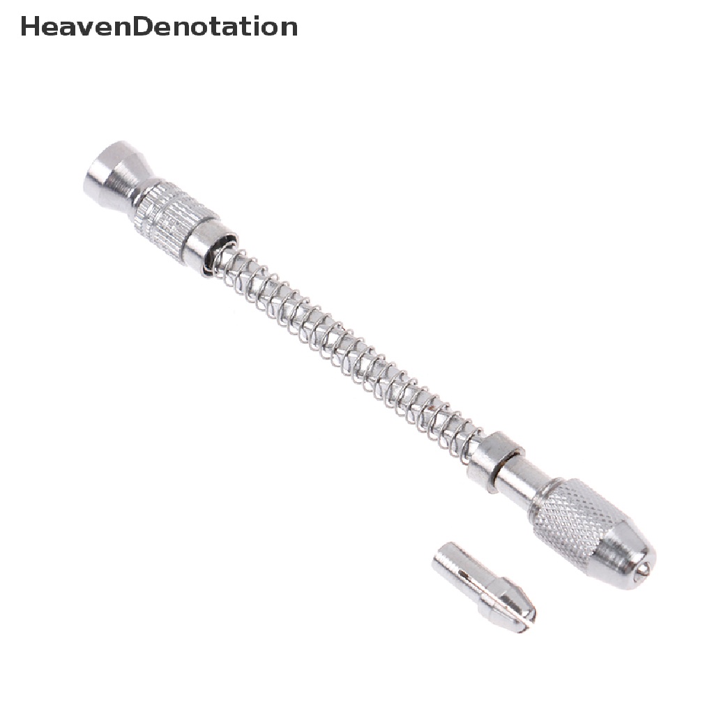 [HeavenDenotation] Bor Tangan Spiral Mini Full Metal Hand Twist Drill Alat Pelubang Manual HDV