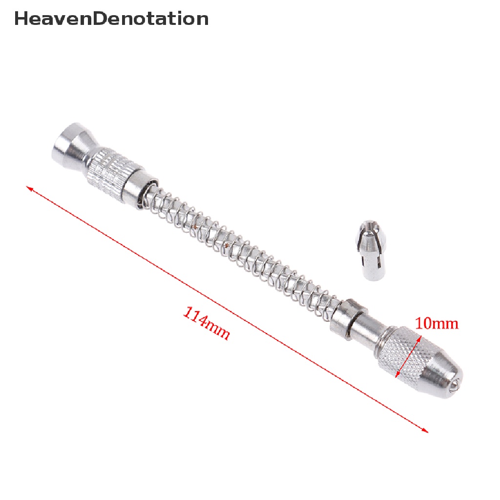 [HeavenDenotation] Bor Tangan Spiral Mini Full Metal Hand Twist Drill Alat Pelubang Manual HDV