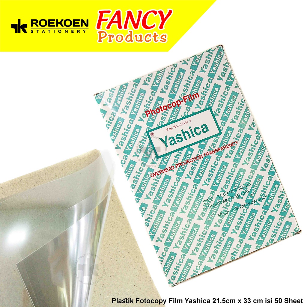 

Yashica Fotocopy Film Plastik OHP 21.5cm x 33 cm (50 Sheets)