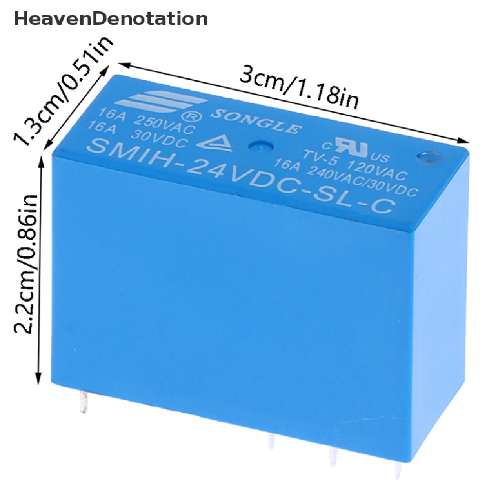 [HeavenDenotation] 1pcs SMIH-05VDC-SL-C SMIH-05VDC-SL-A SMIH-24VDC-SL-A Relay 16A 6pin 8pin HDV