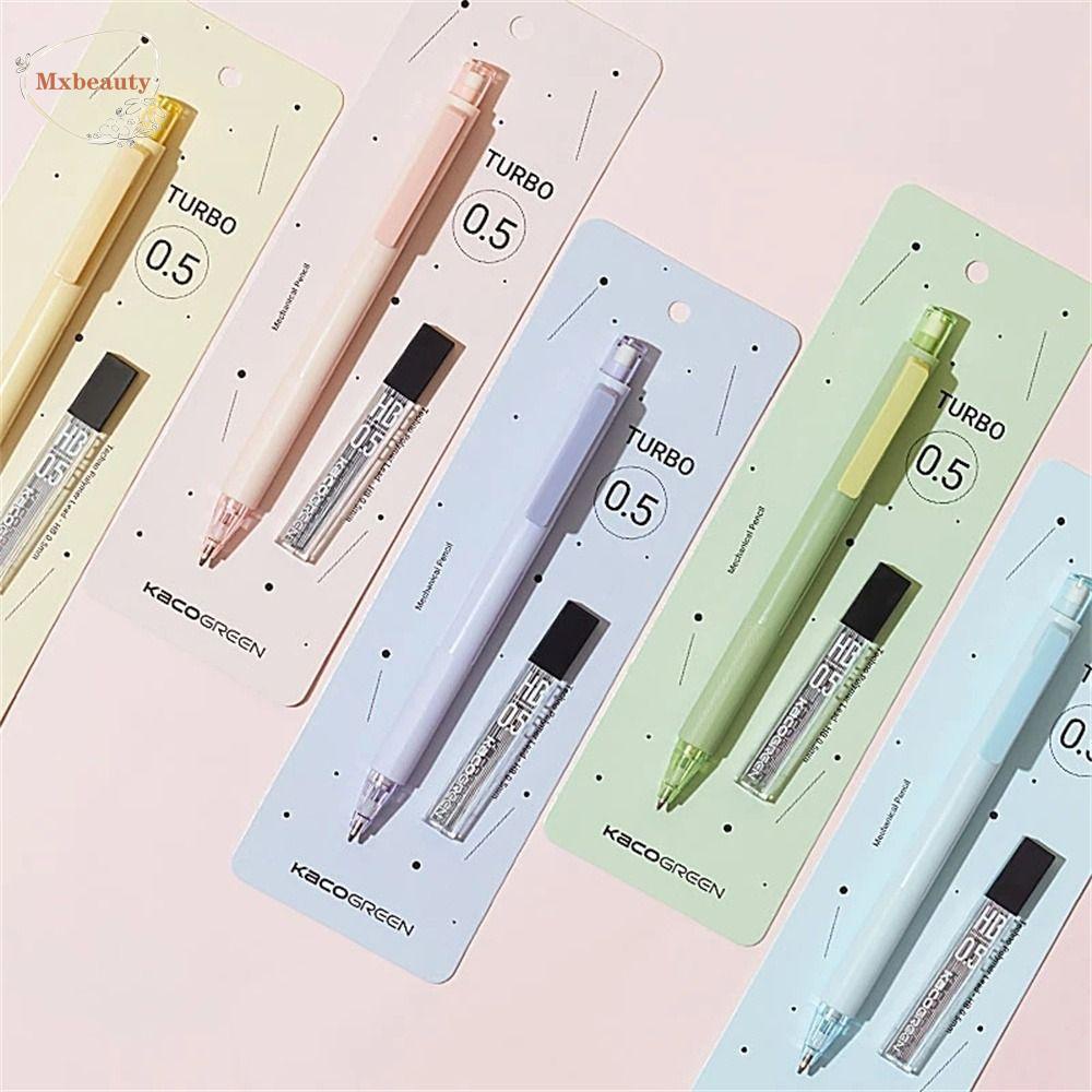 Mxbeauty Pensil Mekanik Kantor 0.5mm Gambar Press Pen Sketsa Anti Pecah Pensil Otomatis