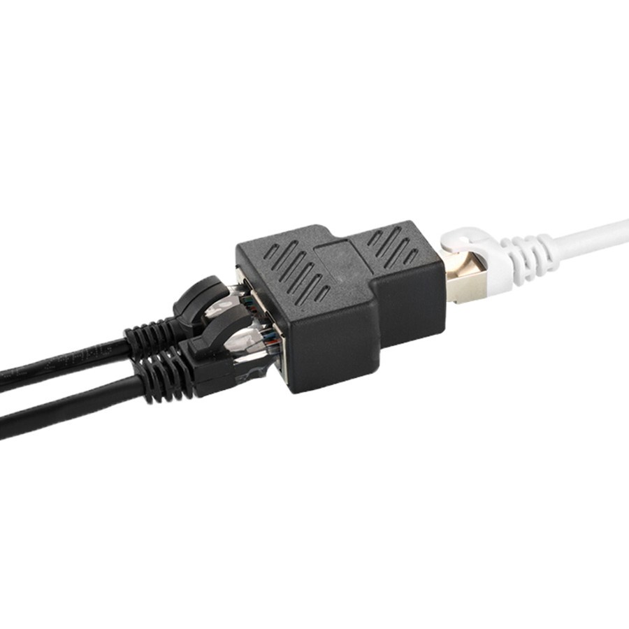 RJ45 LAN Ethernet Network Connector Splitter 1 to 2 - SET A RAV SOLUTION
