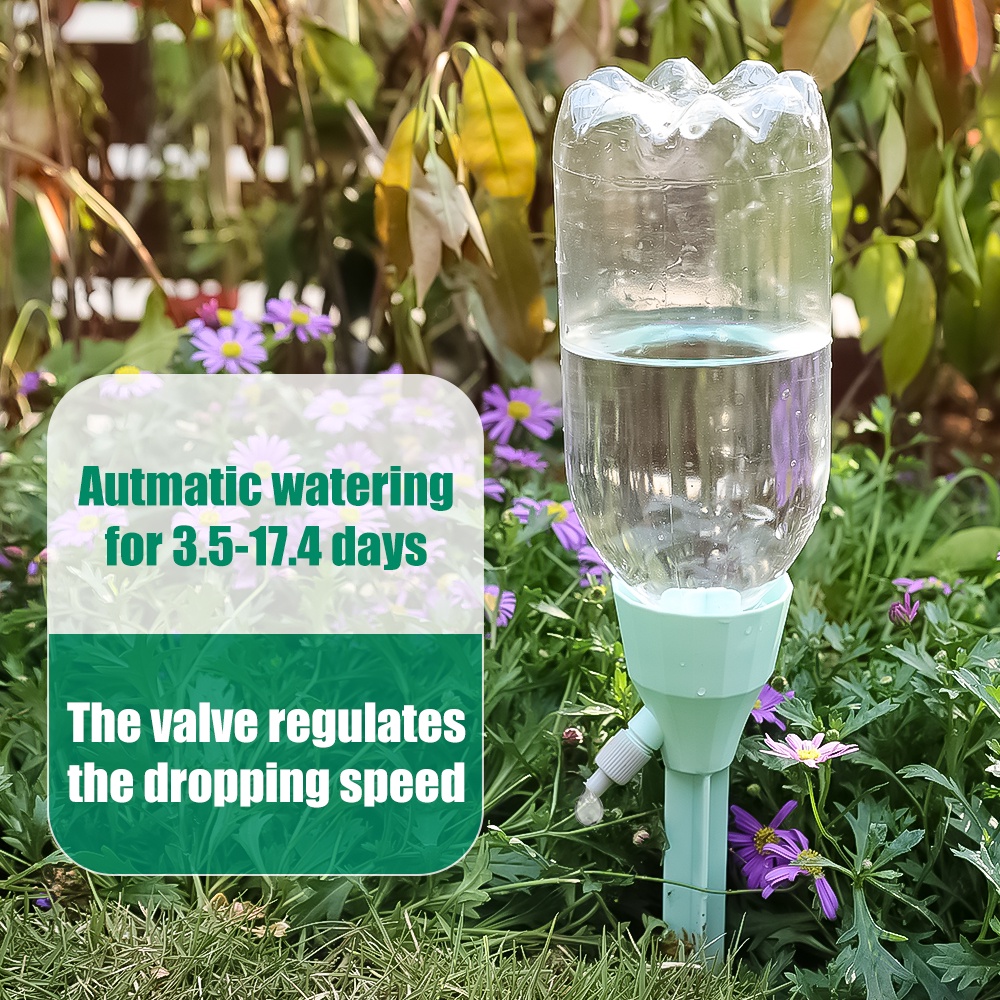 Alat Dripper Air Otomatis Taman Rumah Kaca Kerucut Alat Dripper Otomatis Adjustable Automatic Drip Watering Spike Tanaman Penyiraman Bunga Sistem Irigasi Untuk Tanaman Indoor