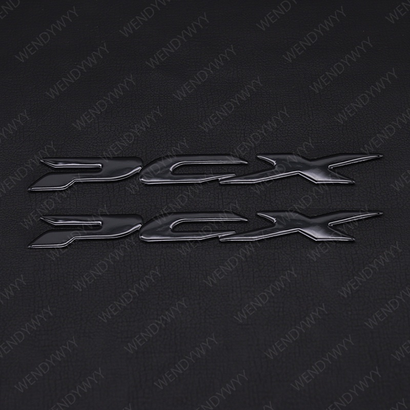 2pcs Lembut 3D Huruf Emblem Badge Decal Tank Wheel PCX Stiker Untuk Honda PCX125 PCX150 PCX125 150 Aksesoris Motor