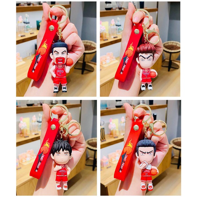 Anime Jepang SLAM DUNK Gantungan Kunci Boneka Liontin Fashion Key Ring Ransel Ornamen Aksesoris Jewelry