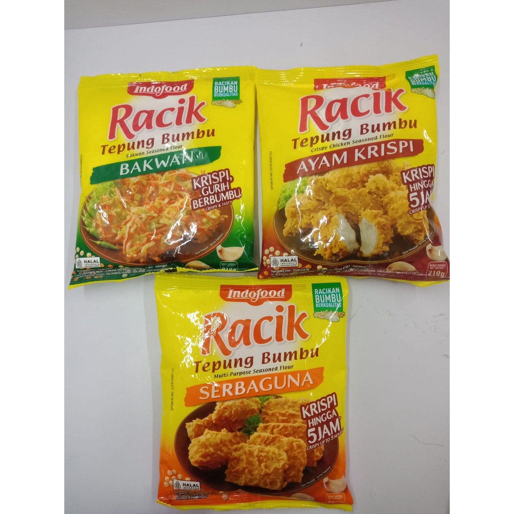 

Indofood Racik Tepung Bumbu 210 Gr