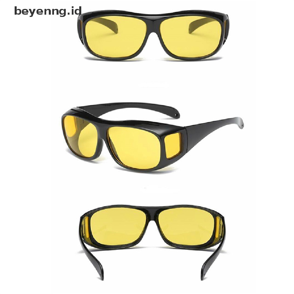 Beyen Kacamata Night-Vision Pelindung Gears Sunglasses Anti Silau Kacamata Mengemudi Mobil ID