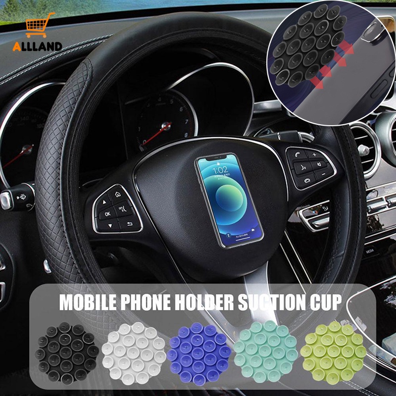 Stiker Suction Cup Ponsel Tetap Dashboard Mobil Portabel/Otomotif Dipasang Silikon Anti-slip Smartphone Holder/Braket Tablet Universal Kendaraan