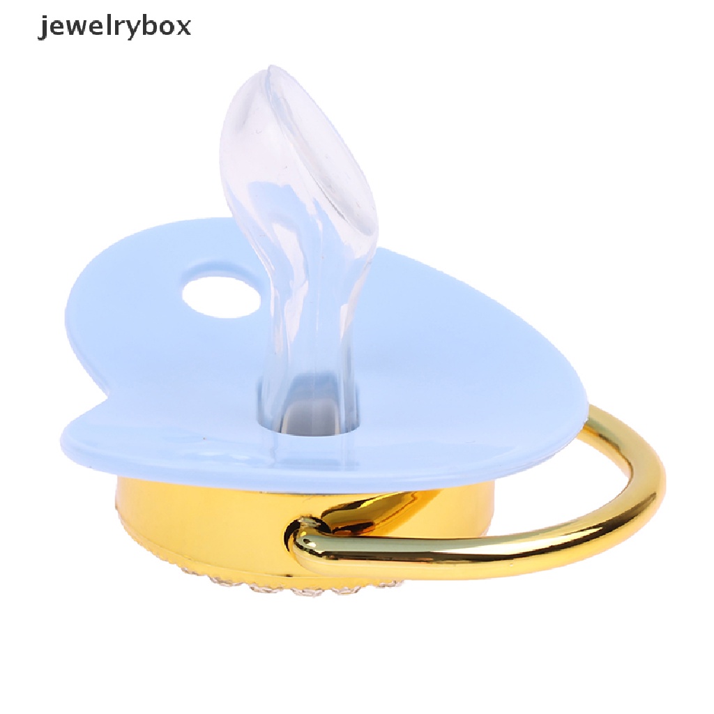 [jewelrybox] Newborn Baby Bling Dot Berlian Imitasi Dot BPA Free Silikon Bayi Nipple Butik