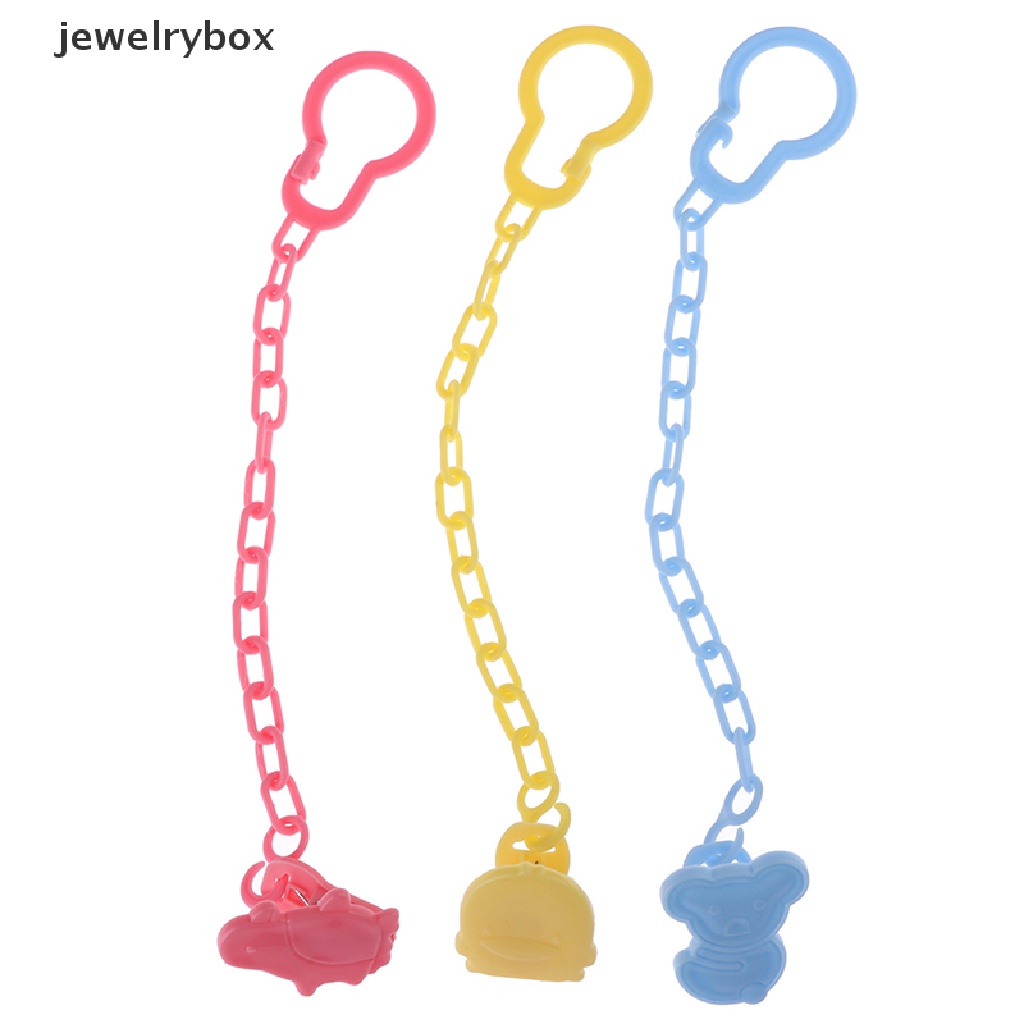 [jewelrybox] 2pcs Klip Dot Perawatan Bayi Dot Aksesoris Mainan Dot holder Rantai Butik