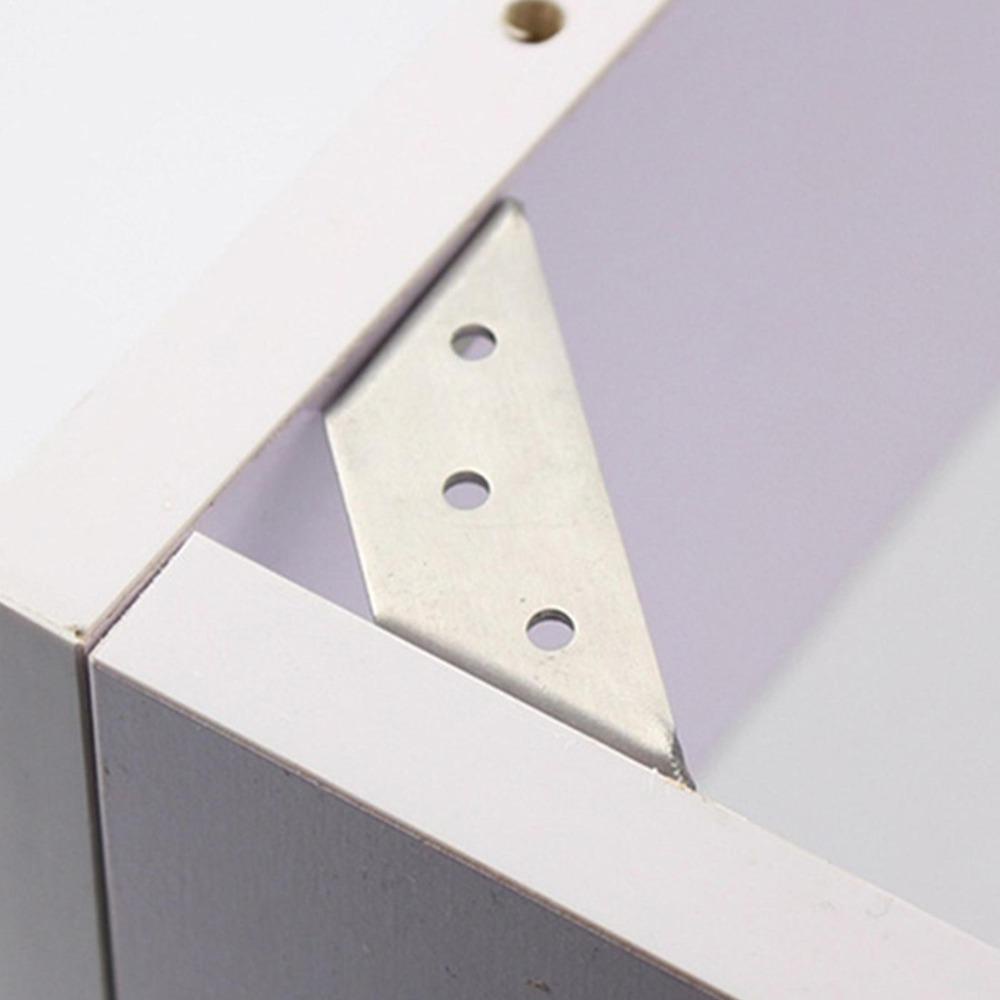 Lanfy Furniture Corner Connector Stainless Steel Konektor Sudut Segitiga Penyangga Sudut Stand Sudut Siku Bracket Corner Code Pengikat